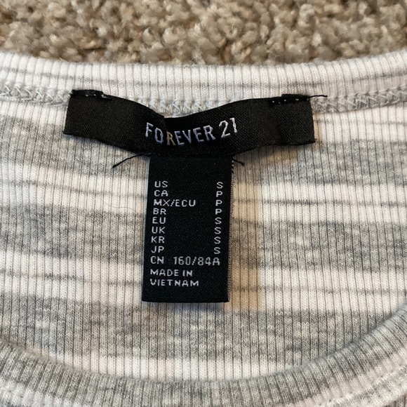 grey tank top from forever 21. size s - Picture 2 of 2